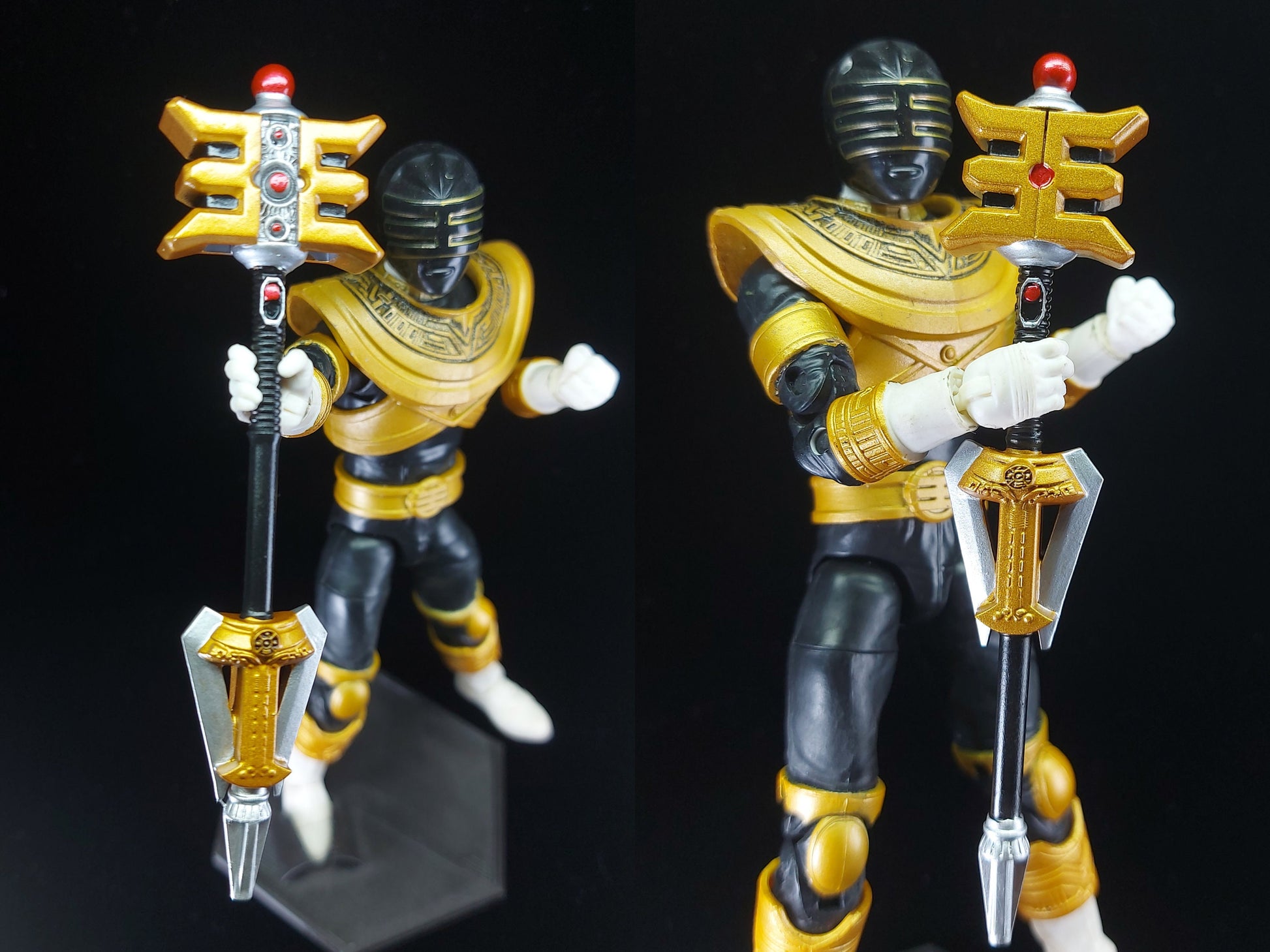 Power Rangers Zeo - Gold Zeo Staff - Lightning Collection Accessories