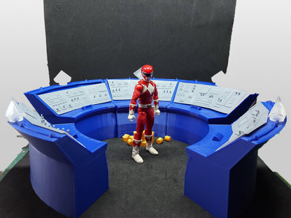 Mighty Morphin Power Rangers Lightning Collection - 3D Printed Command Center Diorama