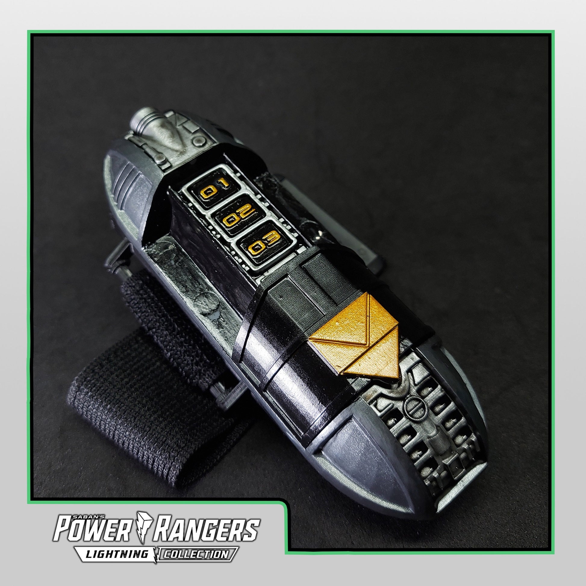 3D Printed & Painted Power Rangers In Space Battlizer Gauntlet / MegaRanger Battle Riser | Display Prop