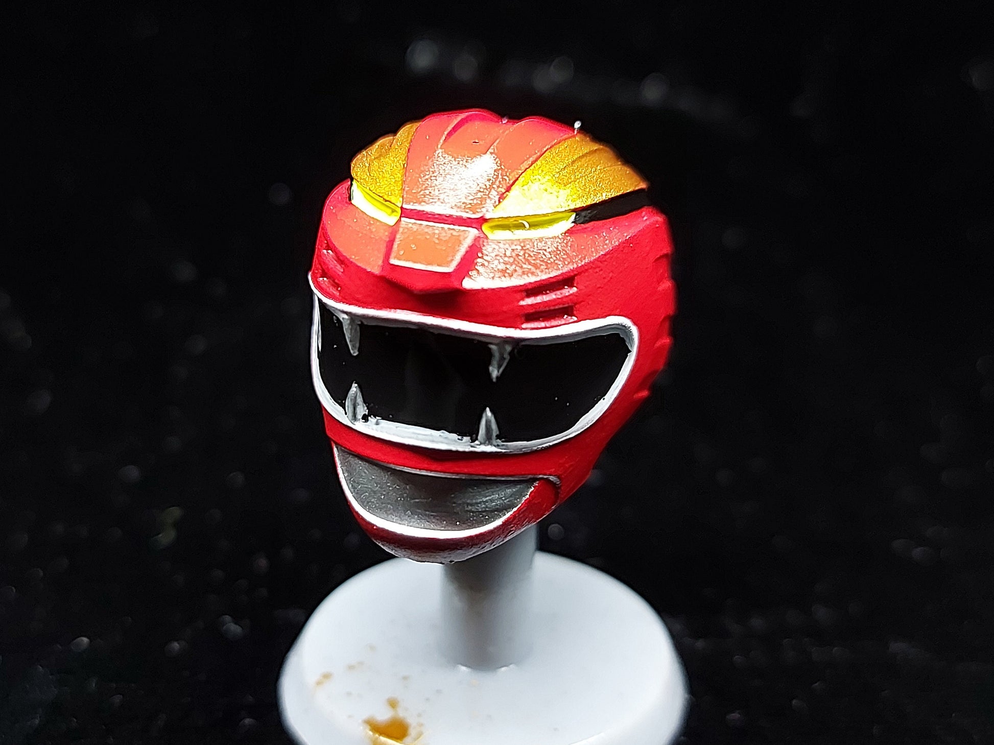 Red Wild Force Helmet | Lightning Collection Accesory | 3D Printed