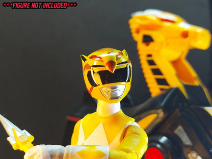 Yellow Griffin Thunderzord Helmet | Lightning Collection Accesory | 3D Printed | Created by Heroic Studios