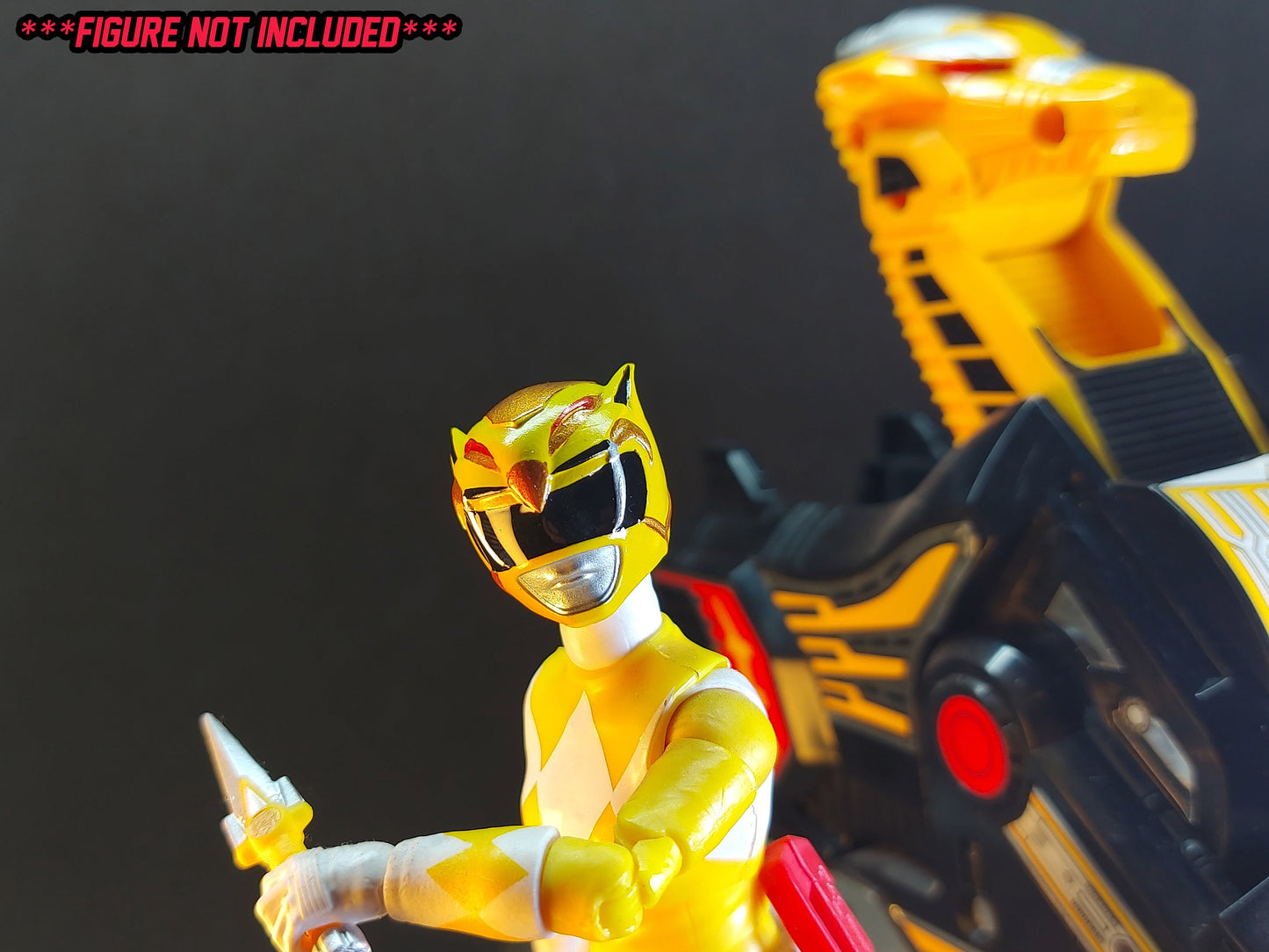 Yellow Griffin Thunderzord Helmet | Lightning Collection Accesory | 3D Printed | Created by Heroic Studios