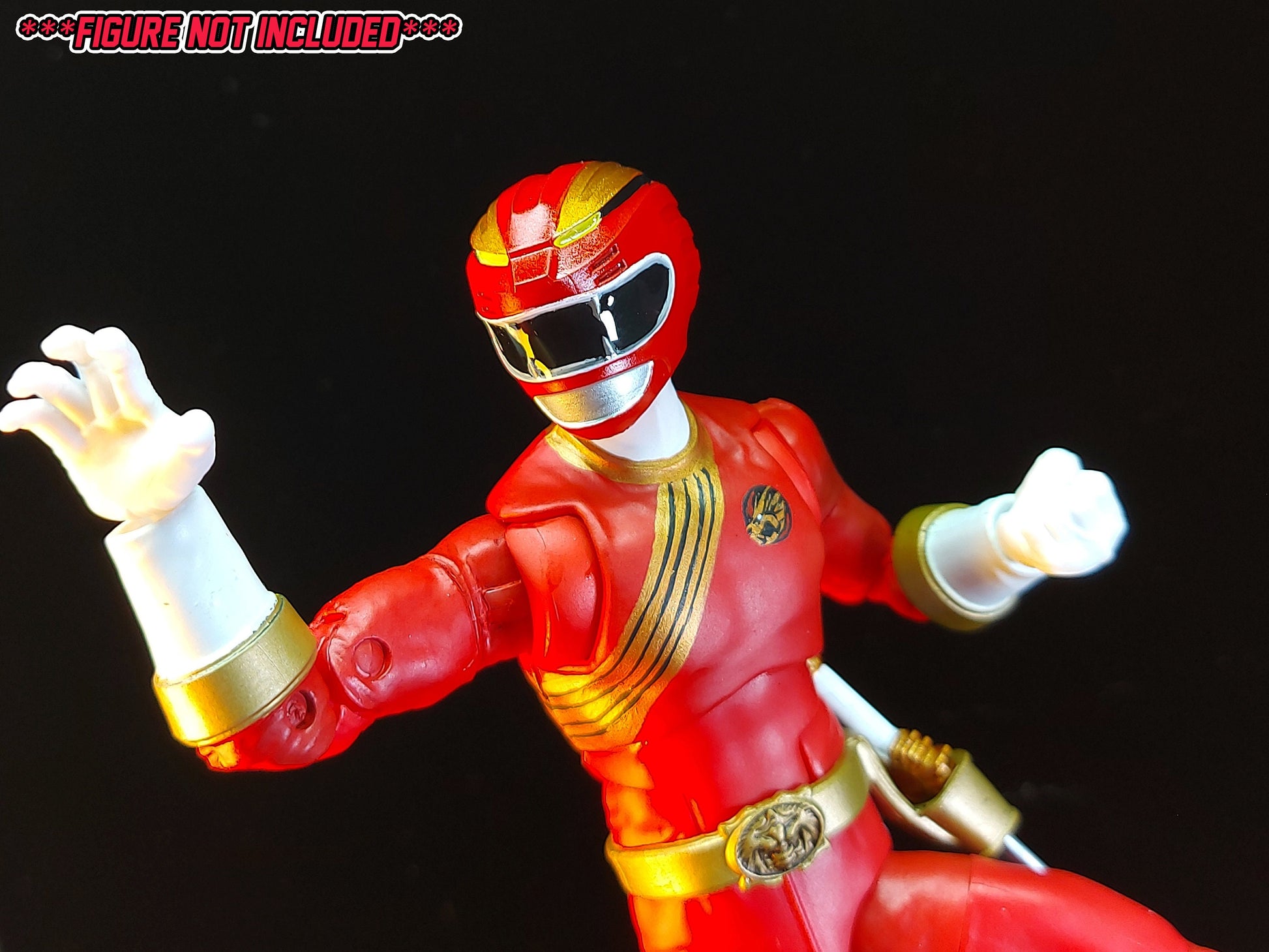 Red Wild Force Helmet | Lightning Collection Accesory | 3D Printed
