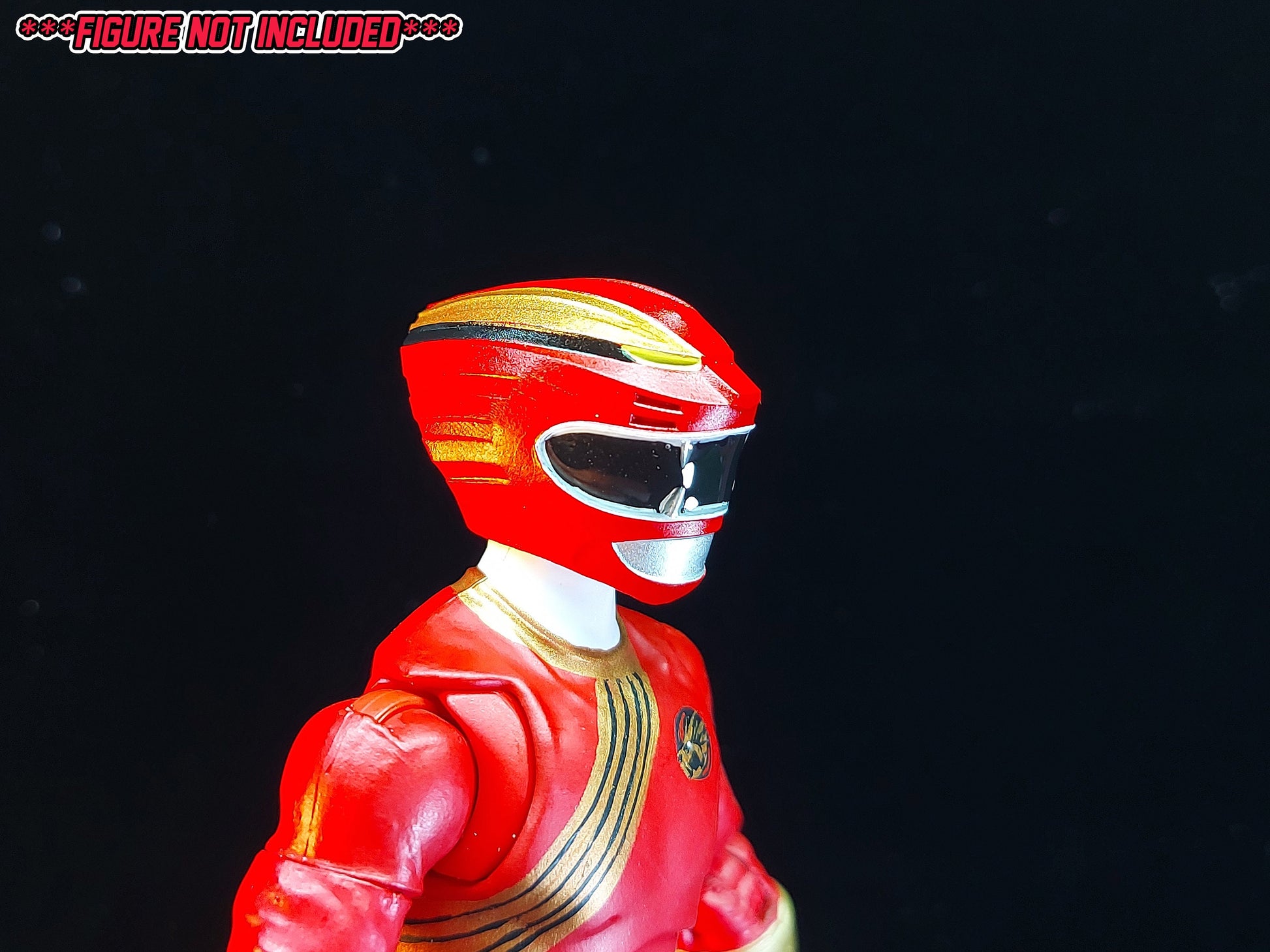 Red Wild Force Helmet | Lightning Collection Accesory | 3D Printed