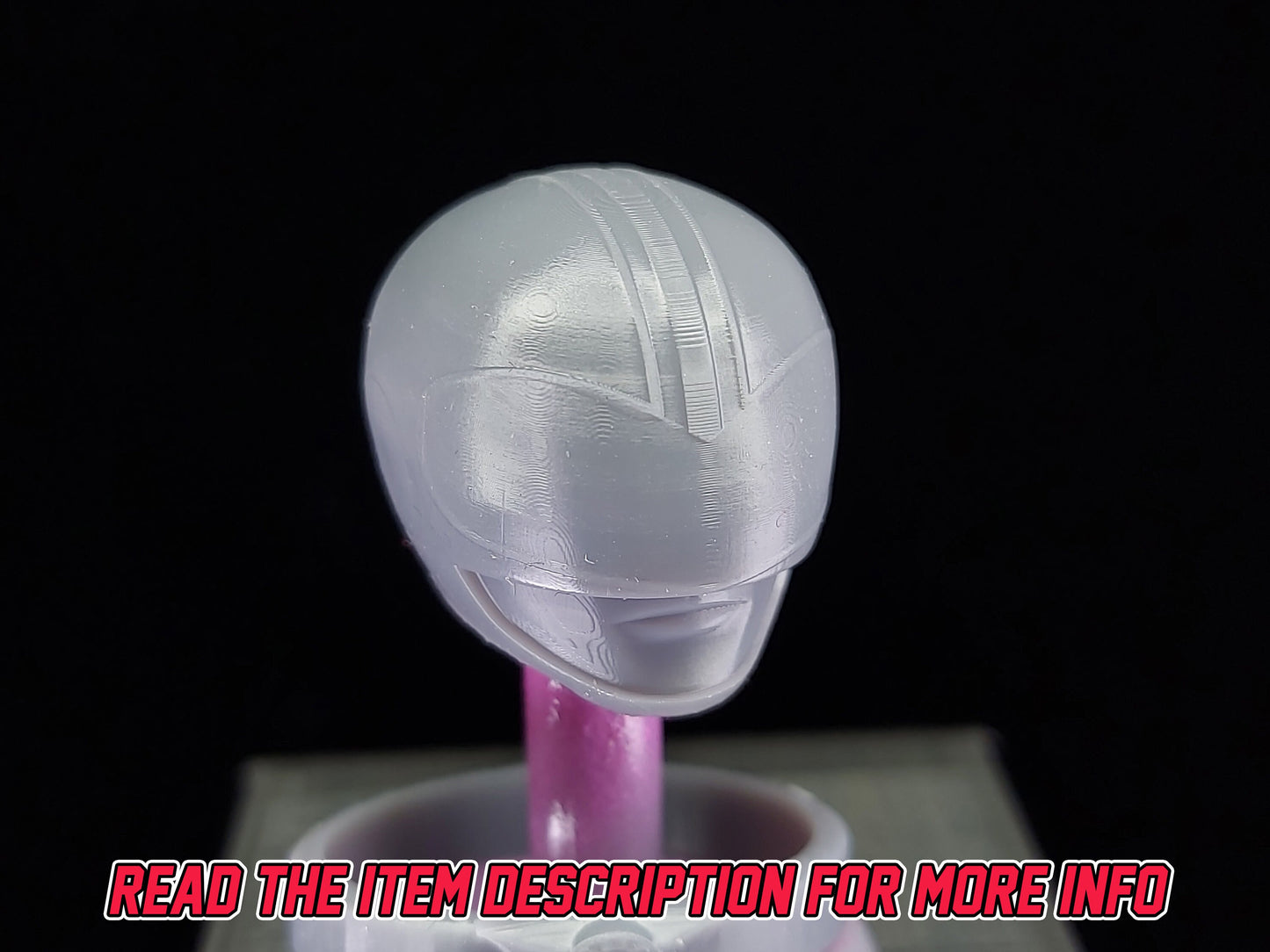 Pink Time Force Ranger Helmet | Lightning Collection Accesory | 3D Printed