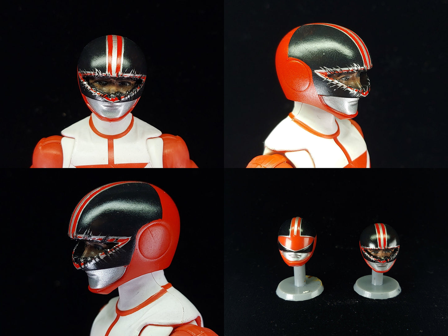 Power Rangers Time Force Damaged Red Ranger Helmet | Lightning Collection