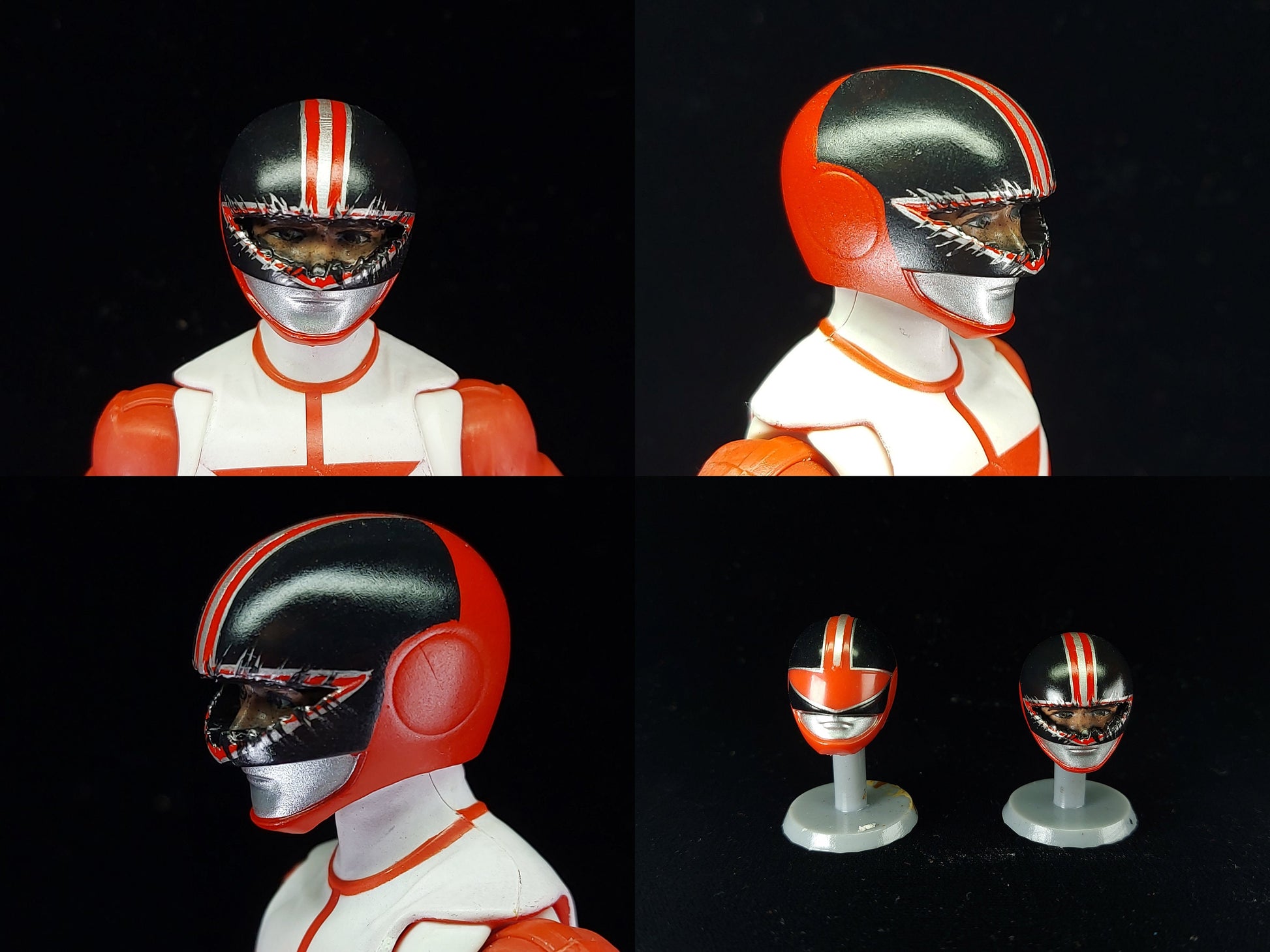 Power Rangers Time Force Damaged Red Ranger Helmet | Lightning Collection