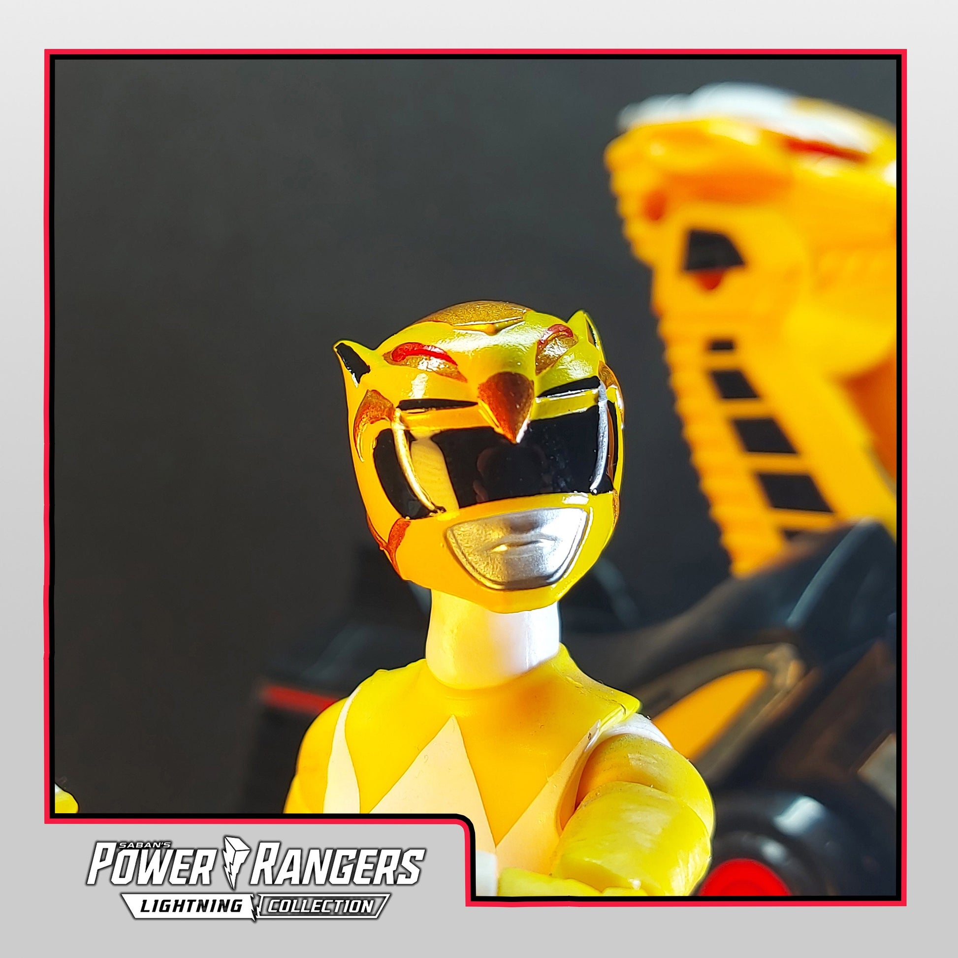 Yellow Griffin Thunderzord Helmet | Lightning Collection Accesory | 3D Printed | Created by Heroic Studios