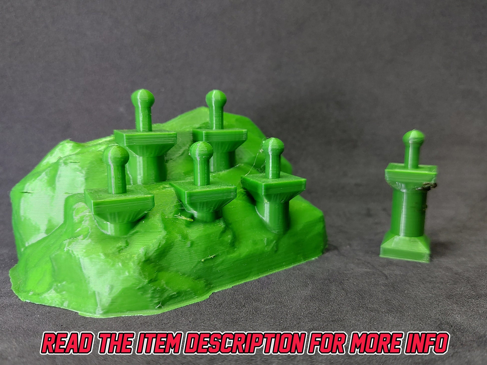 Lightning Collection Helmet Rock Stand | Lightning Collection Accesory | 3D Printed