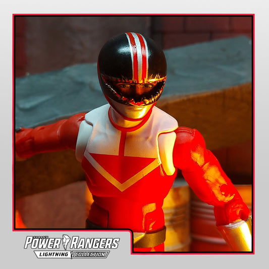 Power Rangers Time Force Damaged Red Ranger Helmet | Lightning Collection