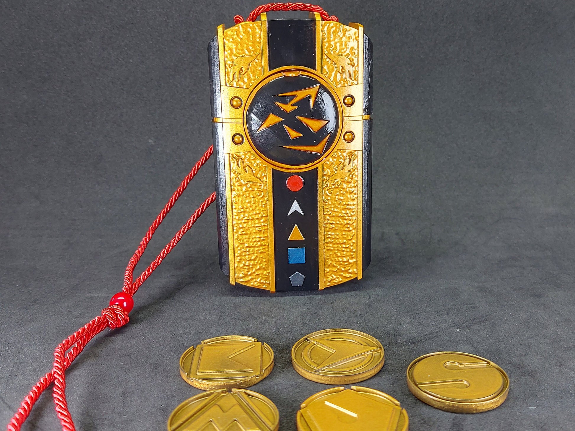3D Printed & Painted Power Rangers - Aquitar Morpher / Doron Changer - Kakuranger | Display Prop