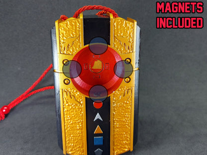 3D Printed & Painted Power Rangers - Aquitar Morpher / Doron Changer - Kakuranger | Display Prop