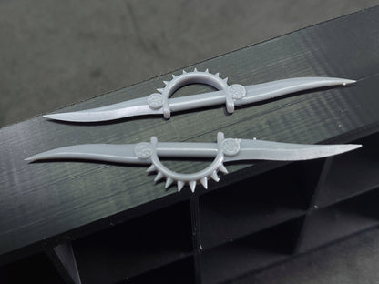 Ninjetti Wolf Swords | Lightning Collection Accesory / 1/12 | 3D Printed