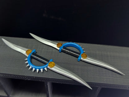 Ninjetti Wolf Swords | Lightning Collection Accesory / 1/12 | 3D Printed