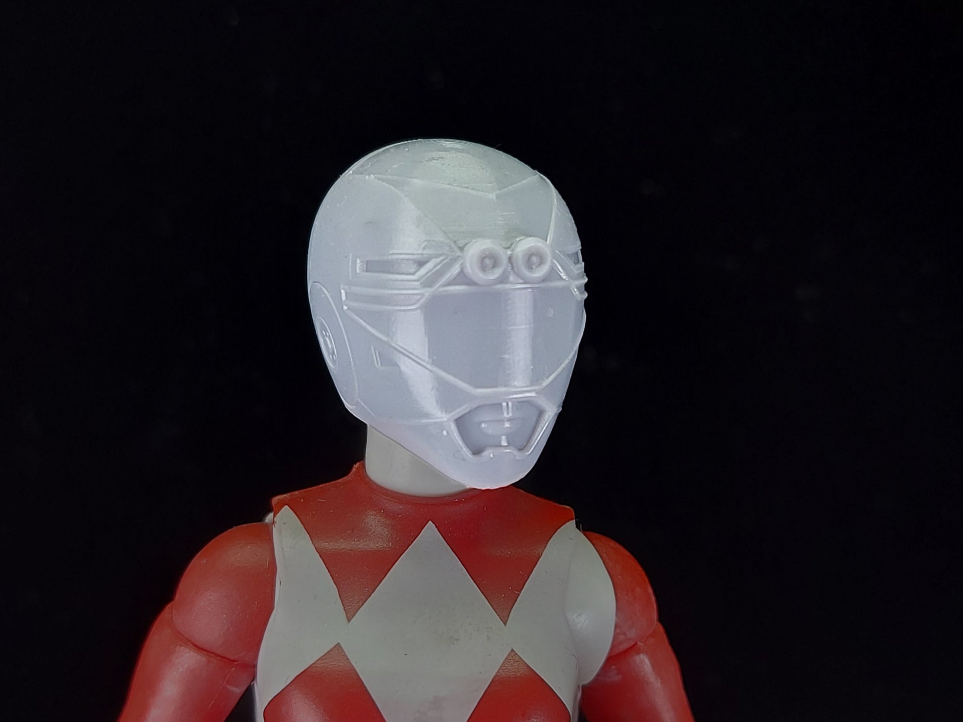 Yellow Turbo Ranger / Yellow Racer Helmet | Lightning Collection / 1:12 Accessory | 3D Printed