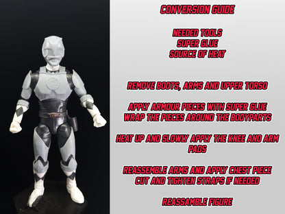 Mighty Morphin Power Rangers The Movie 1995 | Black Ranger | Lightning Collection Conversion Kit