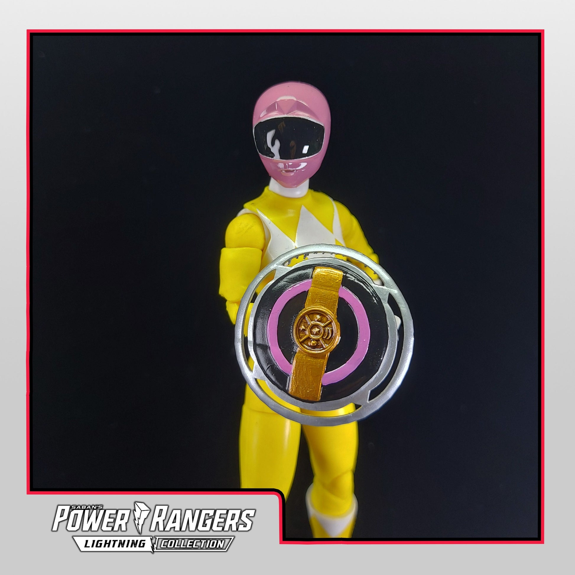Power Rangers Zeo - Lightning Collection Pink Ranger Painted Helmet & Shield