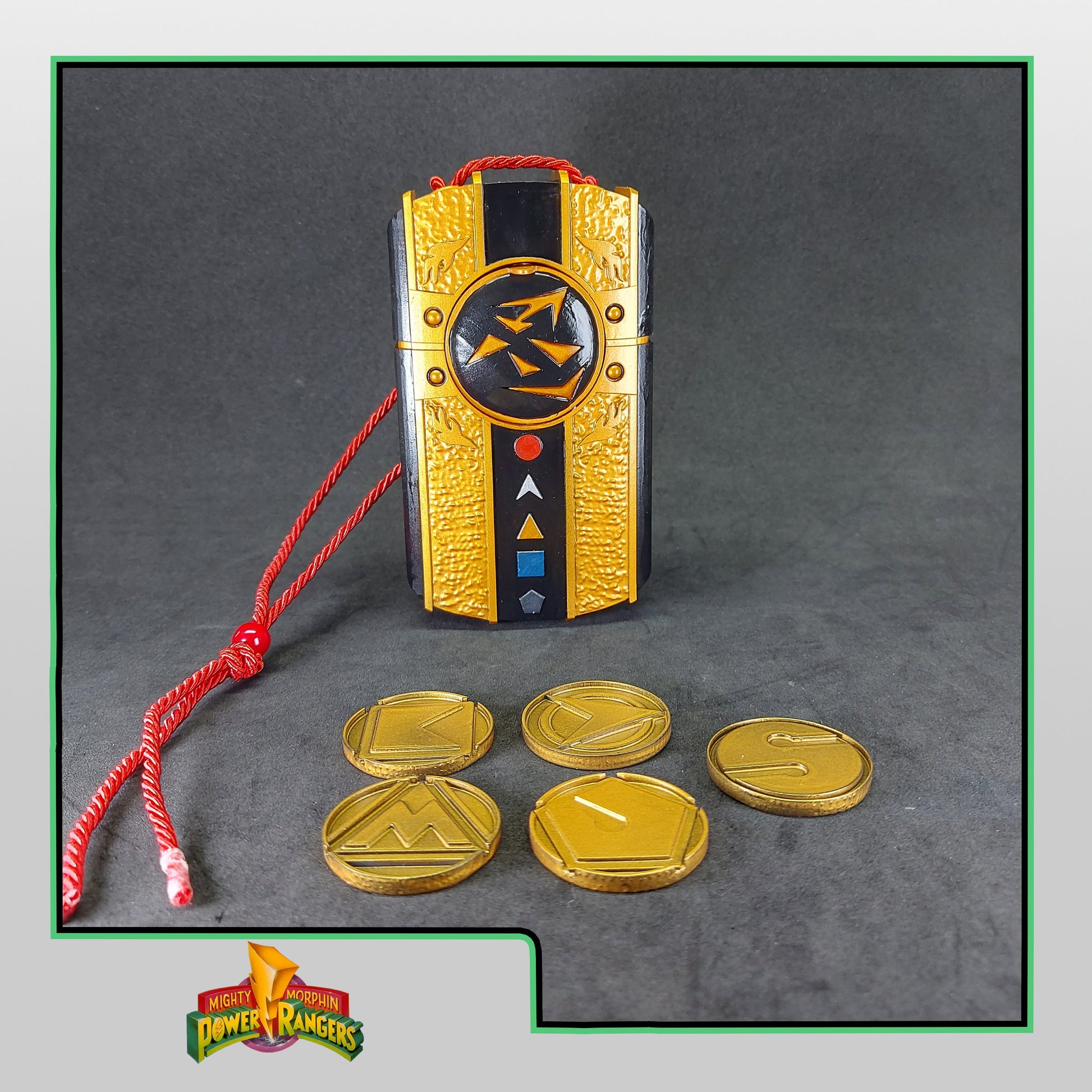 3D Printed & Painted Power Rangers - Aquitar Morpher / Doron Changer - Kakuranger | Display Prop