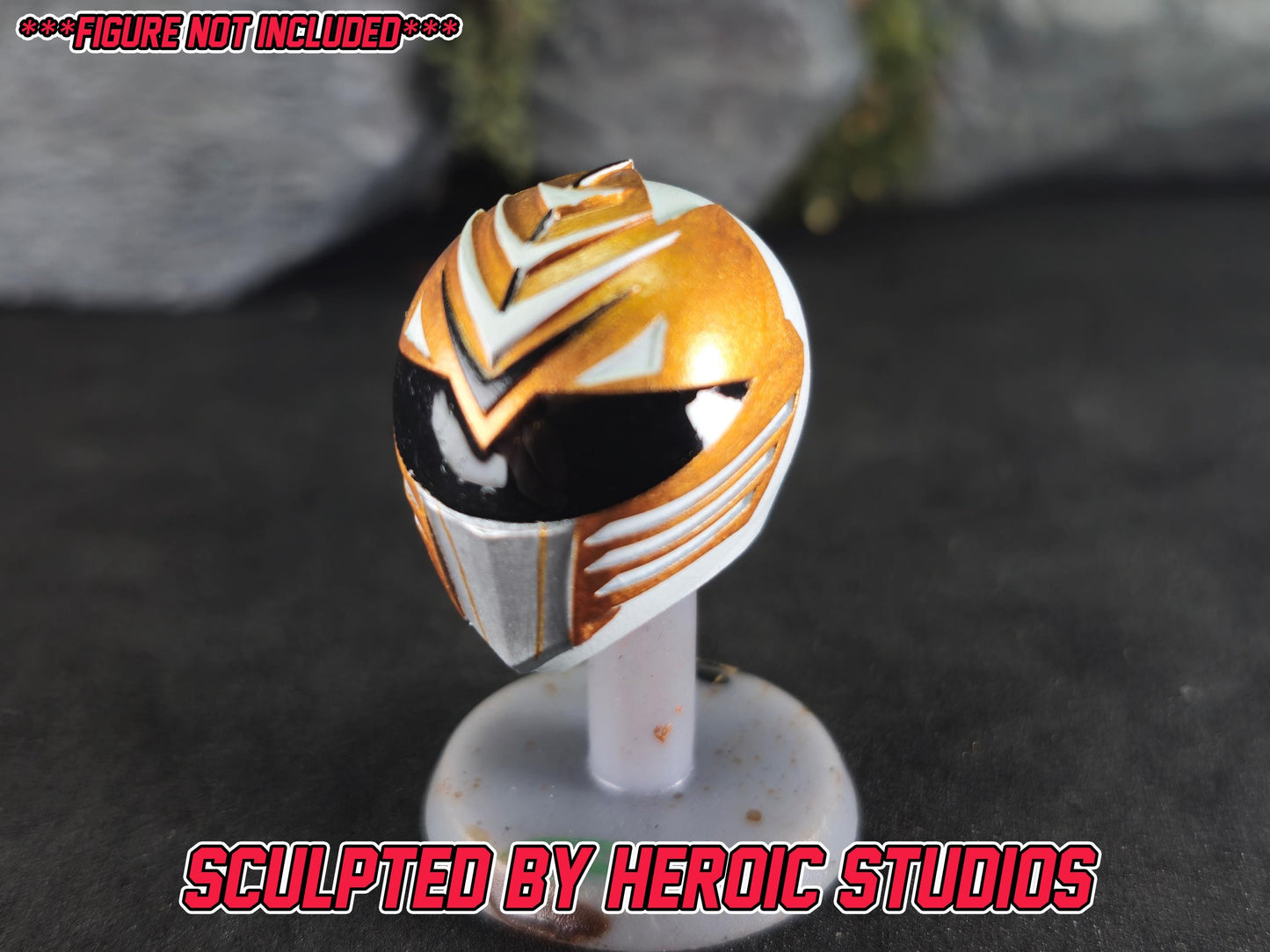 Ninjetti Falcon Helmet | Lightning Collection Custom | Power Rangers | 3D Printed | Created by Heroic Studios