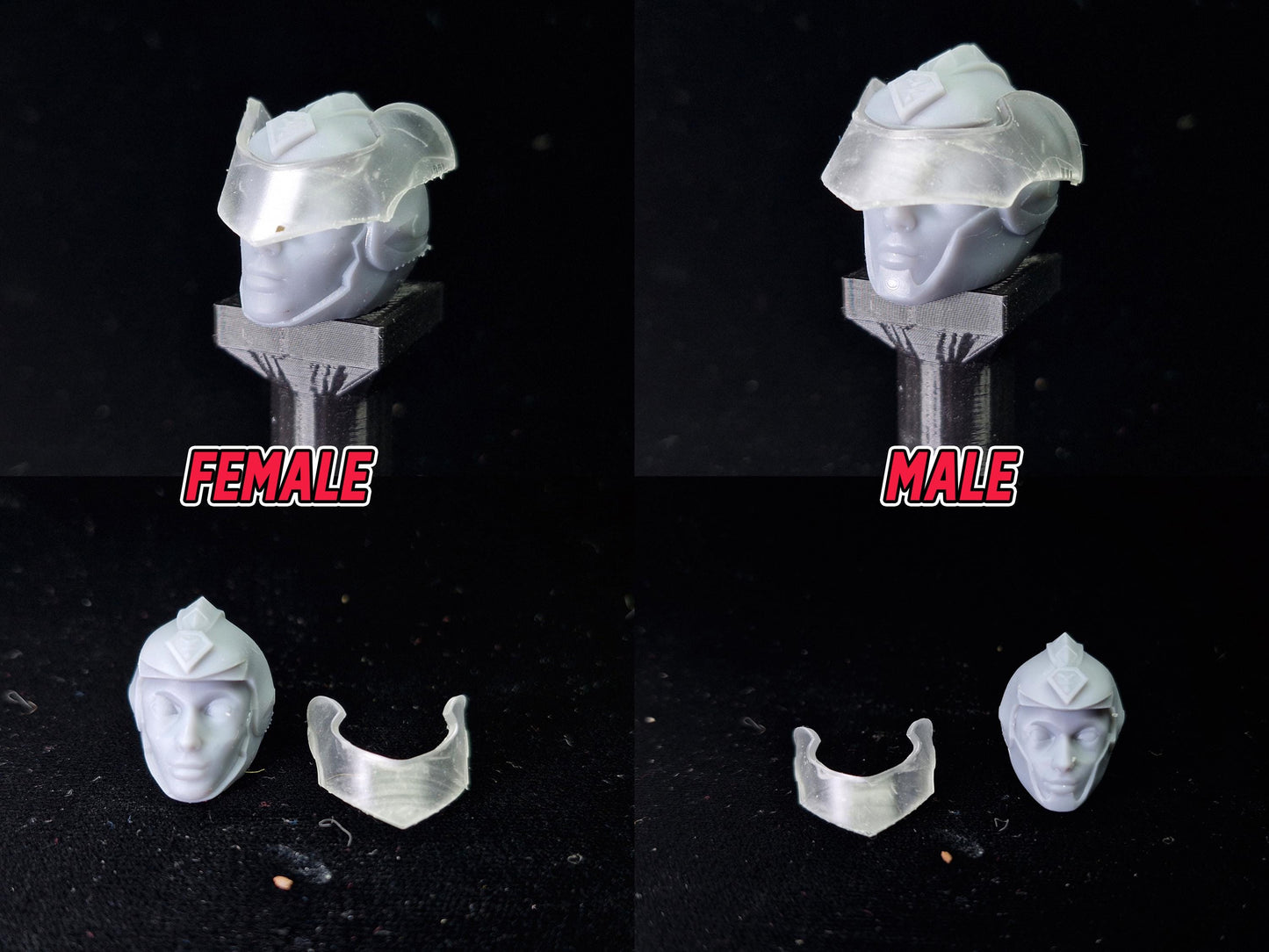 Power Rangers Morphin Masters Helmet / Headsculpt | 1/12 Scale | 3D Printed