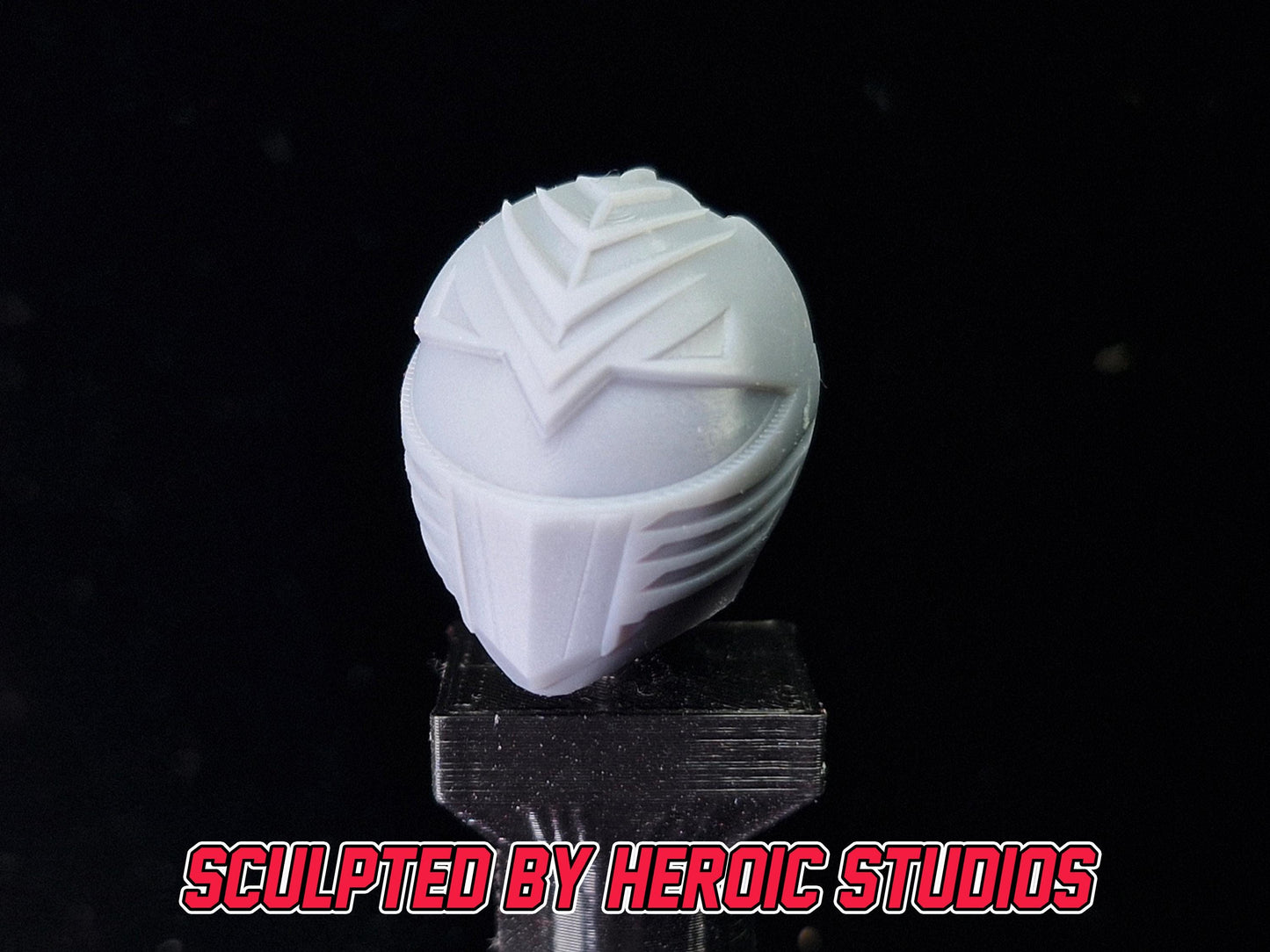 Ninjetti Falcon Helmet | Lightning Collection Custom | Power Rangers | 3D Printed | Created by Heroic Studios