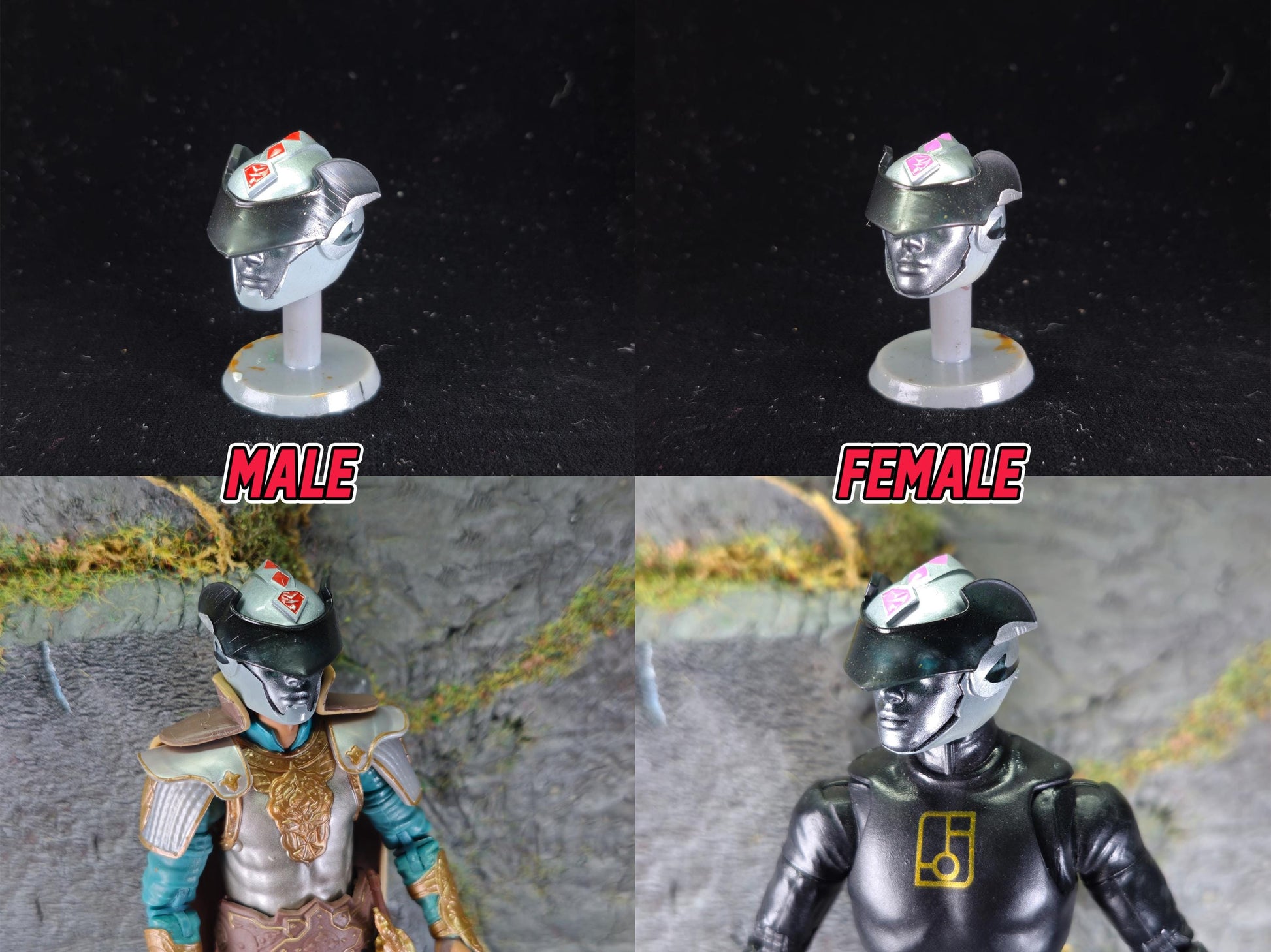 Power Rangers Morphin Masters Helmet / Headsculpt | 1/12 Scale | 3D Printed