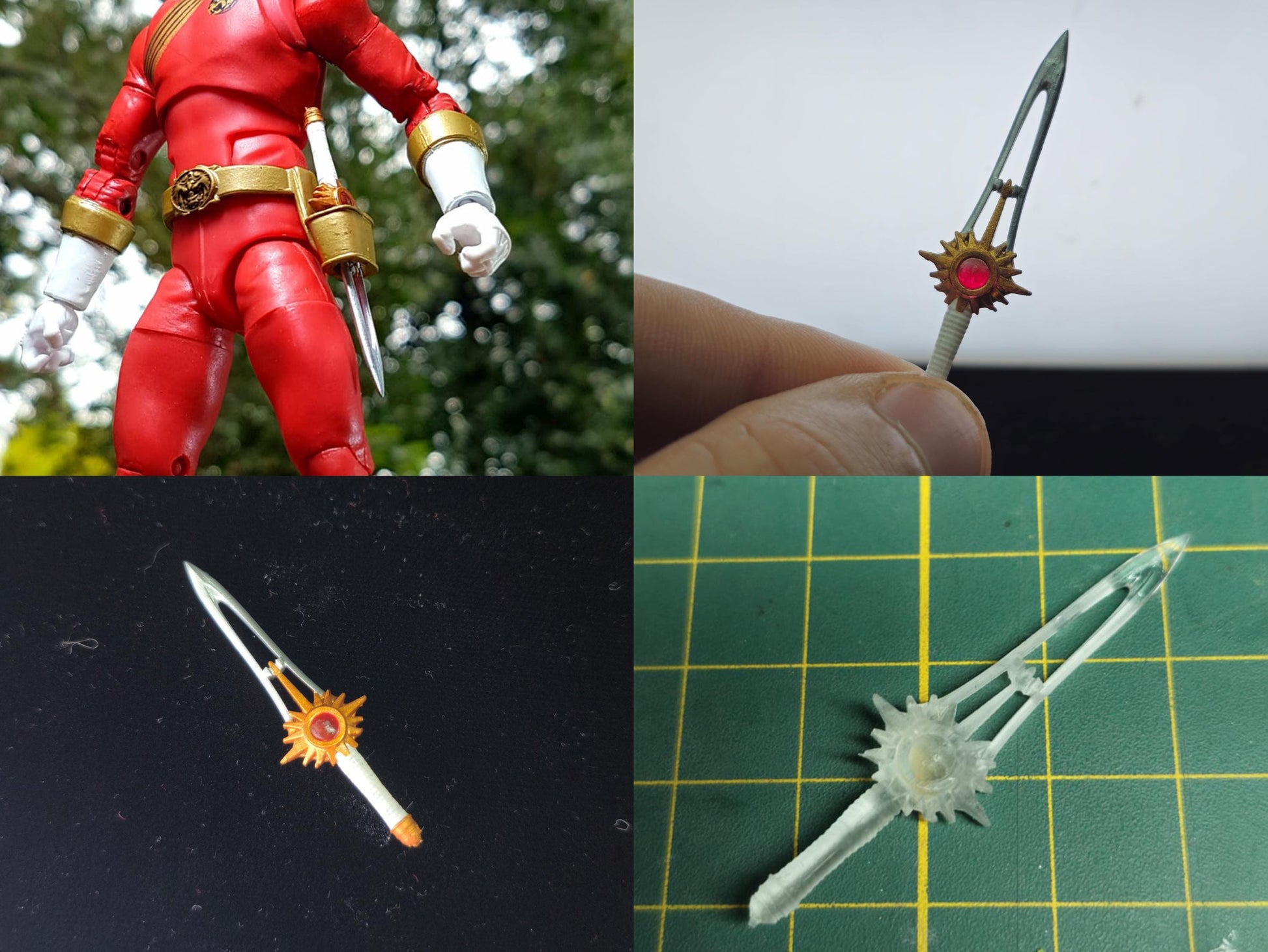 Power Rangers Wild Force | Gaoranger - Crystal Saber | Beast King Swords - Lightning Collection Accessories