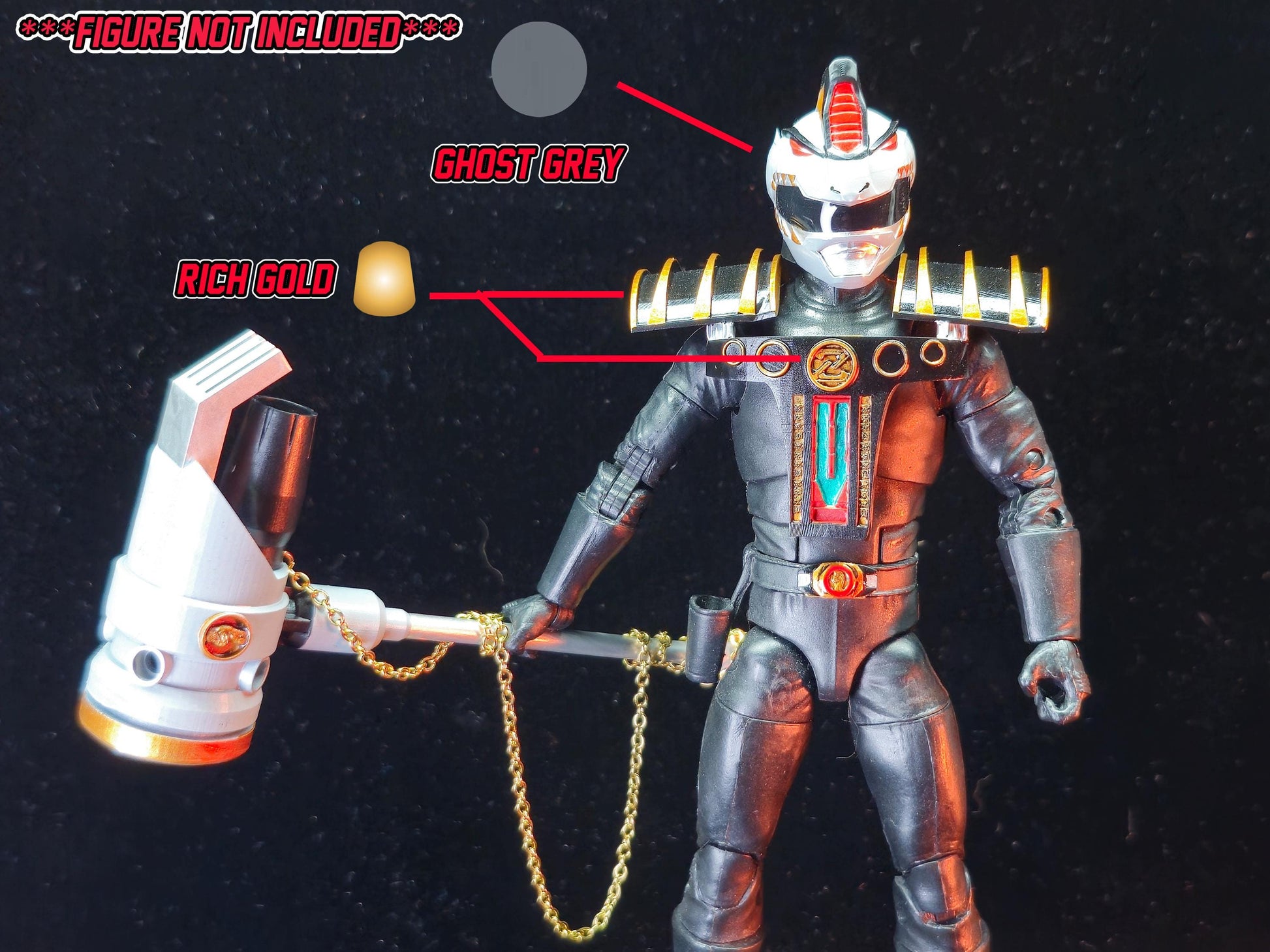 Power Rangers Titanus Ranger Conversion Kit | 1/12 Lightning Collection Accessories | 3D Printed