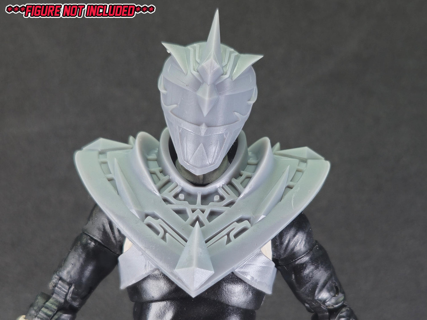 Lord Drakkon Evo 2 Helmet and Shield | Lightning Collection 1:12 Accesory | 3D Printed