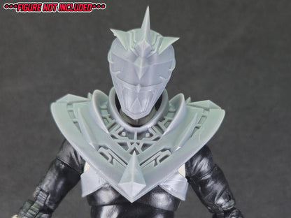 Lord Drakkon Evo 2 Helmet and Shield | Lightning Collection 1:12 Accesory | 3D Printed