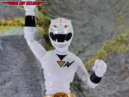 White Wild Force / Gaoranger Ranger Helmet | Lightning Collection / 1:12 Accessory | 3D Printed