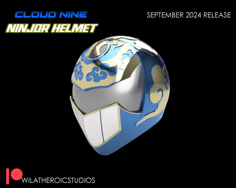 Ninjetti Cloud Ninjor Helmet | Lightning Collection Custom | Power Rangers | 3D Printed | Created by Heroic Studios