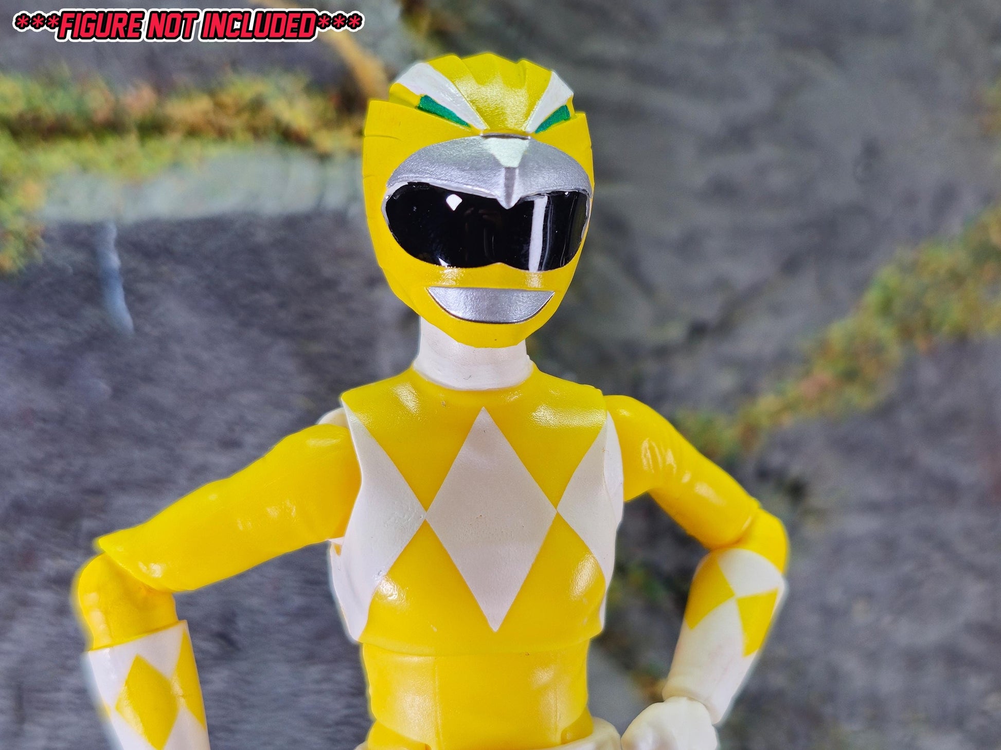 Yellow Wild Force / Gaoranger Ranger Helmet | Lightning Collection / 1:12 Accessory | 3D Printed
