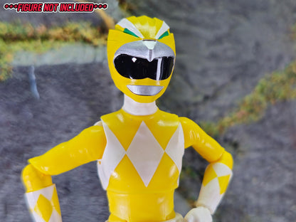 Yellow Wild Force / Gaoranger Ranger Helmet | Lightning Collection / 1:12 Accessory | 3D Printed