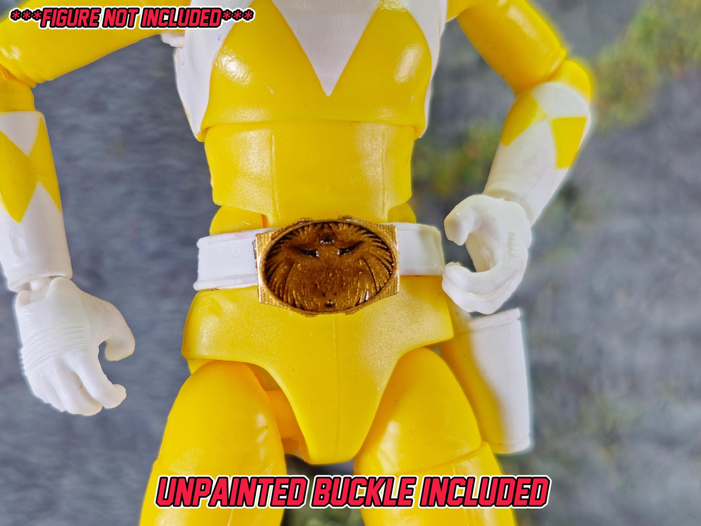 Yellow Wild Force / Gaoranger Ranger Helmet | Lightning Collection / 1:12 Accessory | 3D Printed