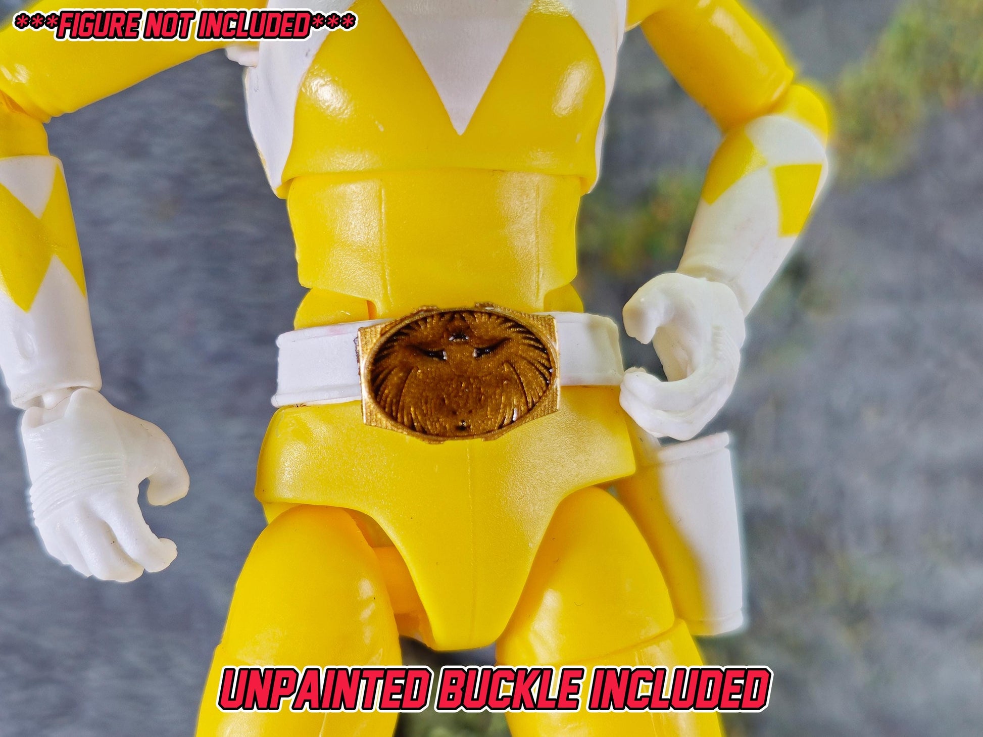 Yellow Wild Force / Gaoranger Ranger Helmet | Lightning Collection / 1:12 Accessory | 3D Printed