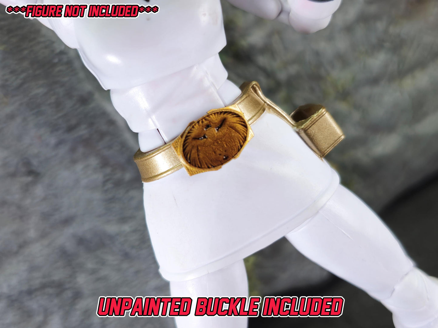 White Wild Force / Gaoranger Ranger Helmet | Lightning Collection / 1:12 Accessory | 3D Printed