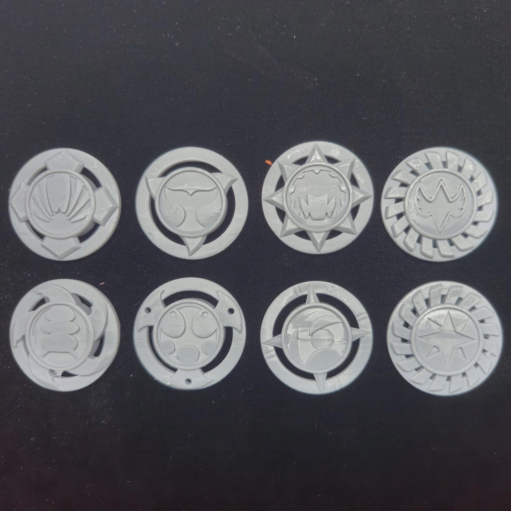 Power Rangers Ninja Storm / Hurricaneger - Power Discs / Shinobi Medals | Replacement Part | 3D Printed & Painted