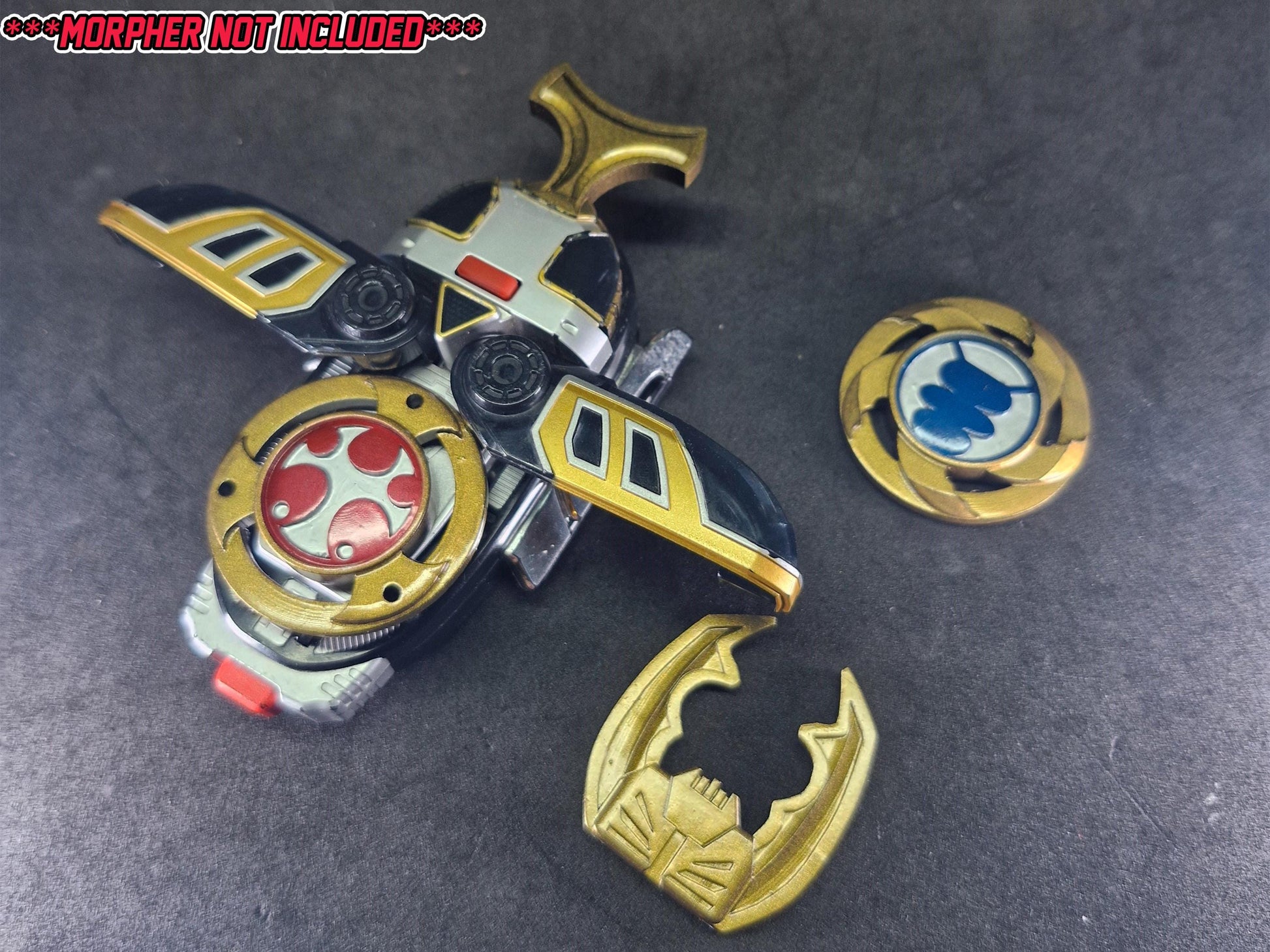 Power Rangers Ninja Storm / Hurricaneger - Thunder Morpher / Gourai Changer Antennae | Replacement Part | 3D Printed & Painted