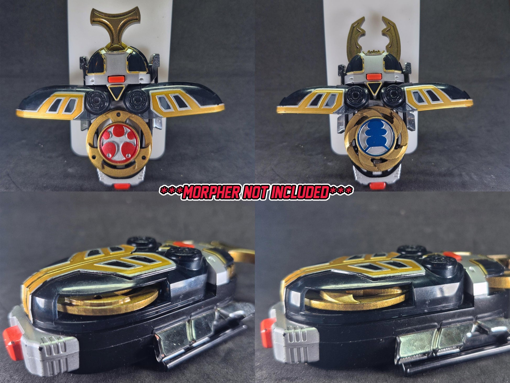 Power Rangers Ninja Storm / Hurricaneger - Thunder Morpher / Gourai Changer Antennae | Replacement Part | 3D Printed & Painted