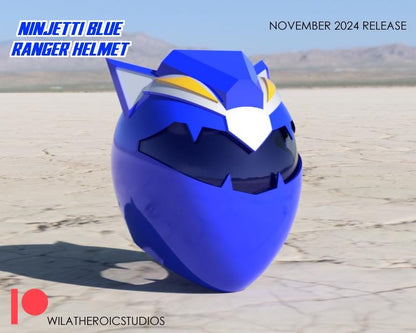 Ninjetti Wolf Helmet | Lightning Collection Custom | Power Rangers | 3D Printed | Created by Heroic Studios