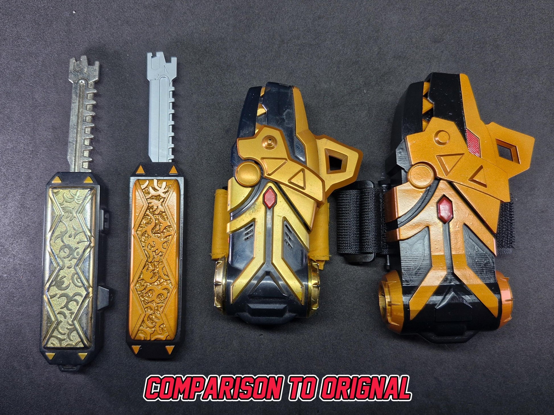 3D Printed & Painted Power Rangers Dino Thunder - Brachio Morpher / Abaranger - Dino Commander | Display Prop