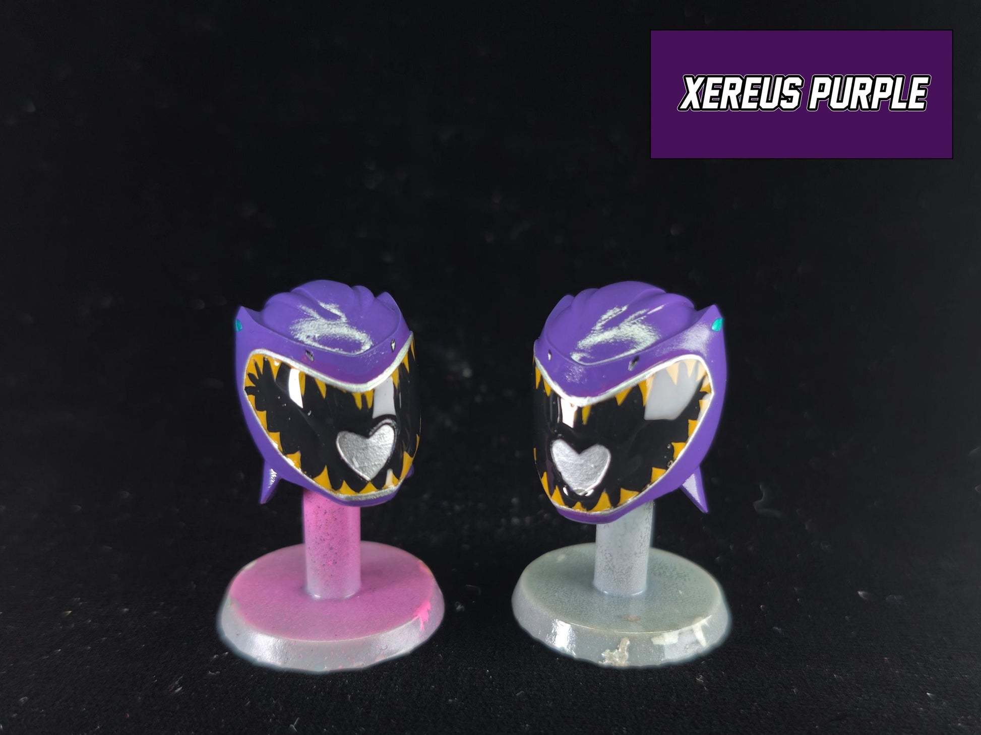 Purple Dino Charge Ranger Helmet | Lightning Collection Accessory | 3D Printed