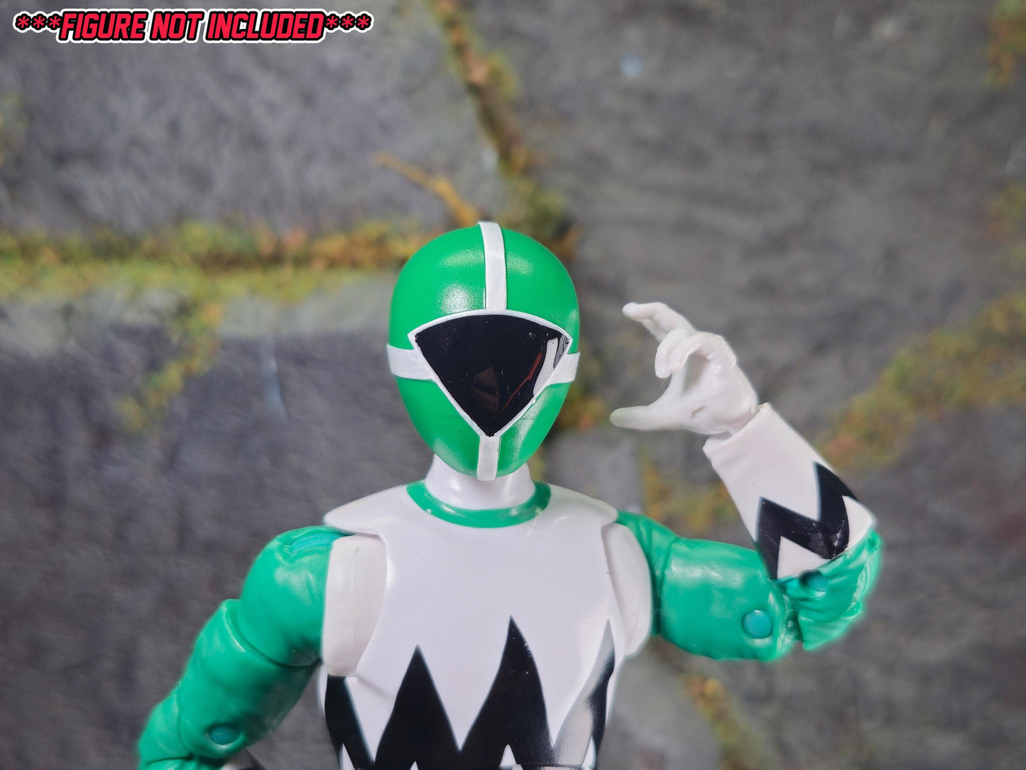 Green Lightspeed Rescue Ranger Helmet | Lightning Collection Accessory | 3D Printed