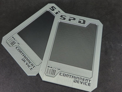 3D Printed Power Rangers S.P.D Containment Card | Display Prop