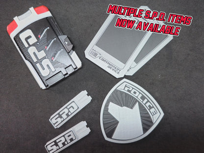 3D Printed Power Rangers S.P.D Designation Badge | Display Prop