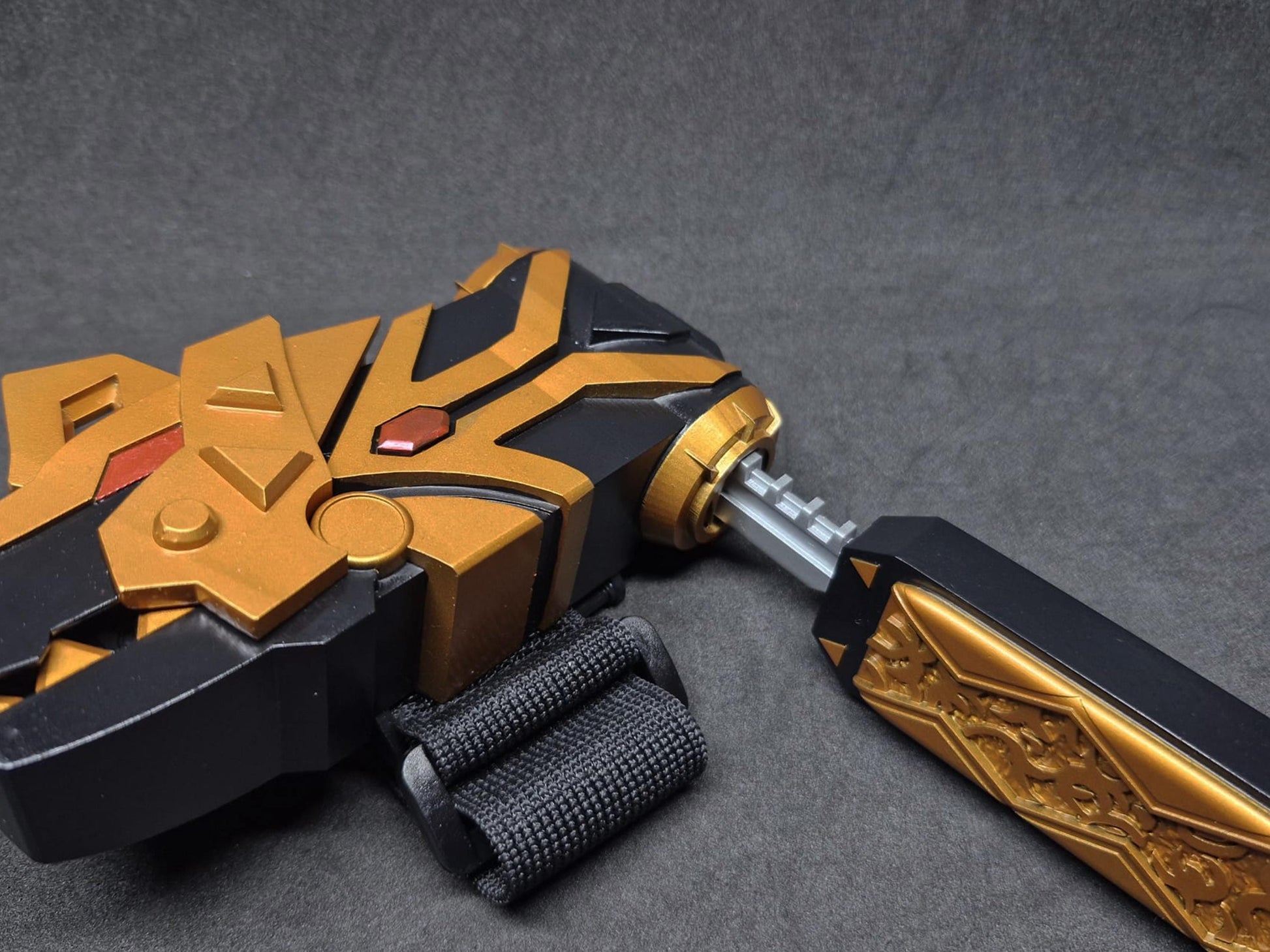 3D Printed & Painted Power Rangers Dino Thunder - Brachio Morpher / Abaranger - Dino Commander | Display Prop