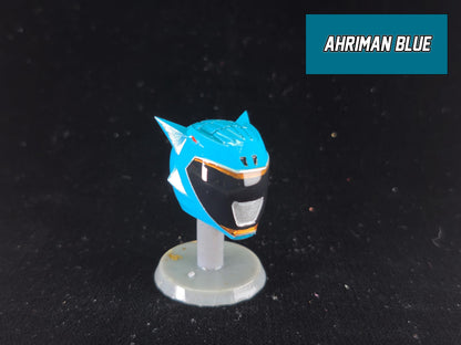 Aqua Dino Charge Ranger Helmet | Lightning Collection Accessory | 3D Printed