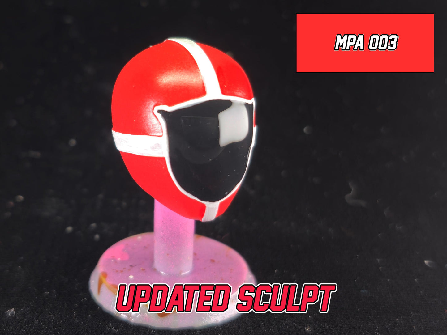 Red Lightspeed Rescue Ranger Helmet | Lightning Collection Accesory | 3D Printed