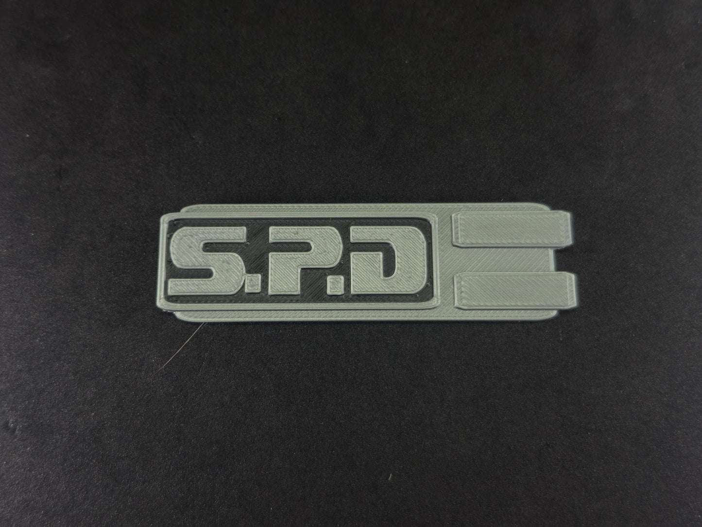 3D Printed Power Rangers S.P.D Designation Badge | Display Prop